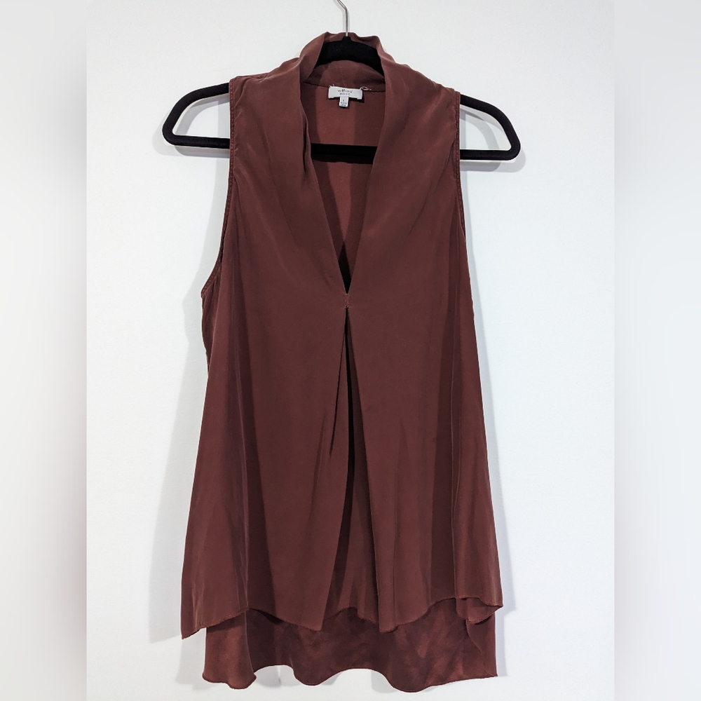 Rust Sleeveless Wilfred Blouse s:L